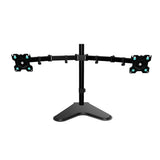 Desk Mount for Two Monitors 13"-32" max 18 lbs, Tilt-Swivel, with Rotation, Black D221FS