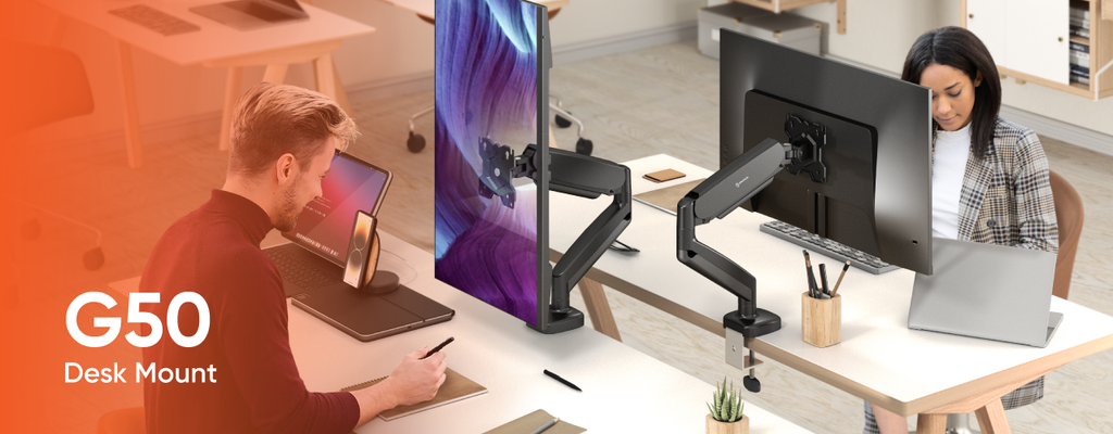 Enhance Your Workspace with the ONKRON G50 Mount for Optimal Comfort and Ergonomics