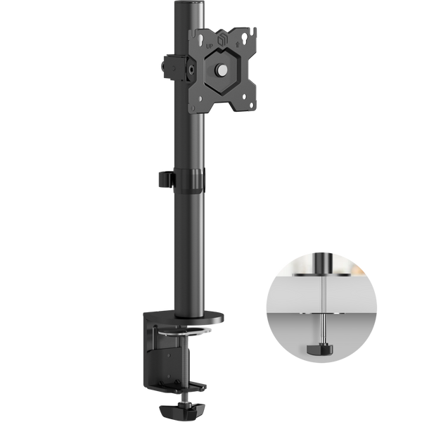 Desk Mount for Monitor 13"-34" max 18 lbs, Tilt-Swivel, with Rotation, Black D101E