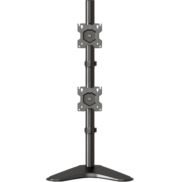 Desk Mount for Two Monitors 13"-34" max 18 lbs, Tilt-Swivel, with Rotation, Black D208FS