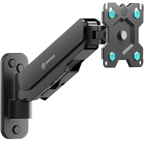 Wall Mount for TV or Monitor 13"-34" max 18 lbs, Tilt-Swivel, with Rotation, Black G120