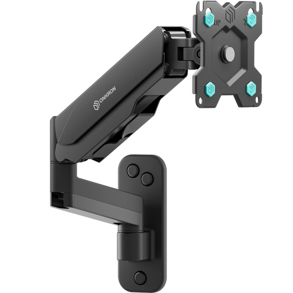 Wall Mount for TV or Monitor 13"-34" max 18 lbs, Tilt-Swivel, with Rotation, Black G150