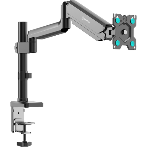 ONKRON Single Arm Monitor Mount for 13” - 34” Monitors up to 22 lbs - Gas  Spring Monitor Arm Desk Mount, VESA 75x75-100x100, Single Monitor Stand for