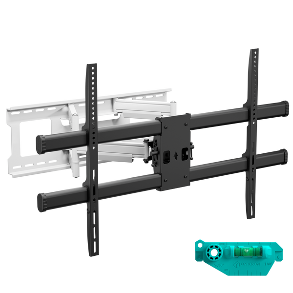 TV mount 42“-120” Tilting and Swiveling, white-black M10