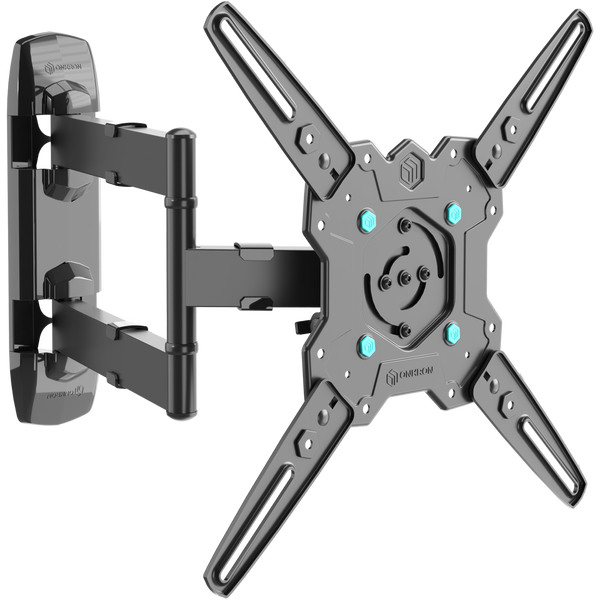 Tilting and swiveling TV bracket for 32"-65" with rotation max 90 lbs, black M4R