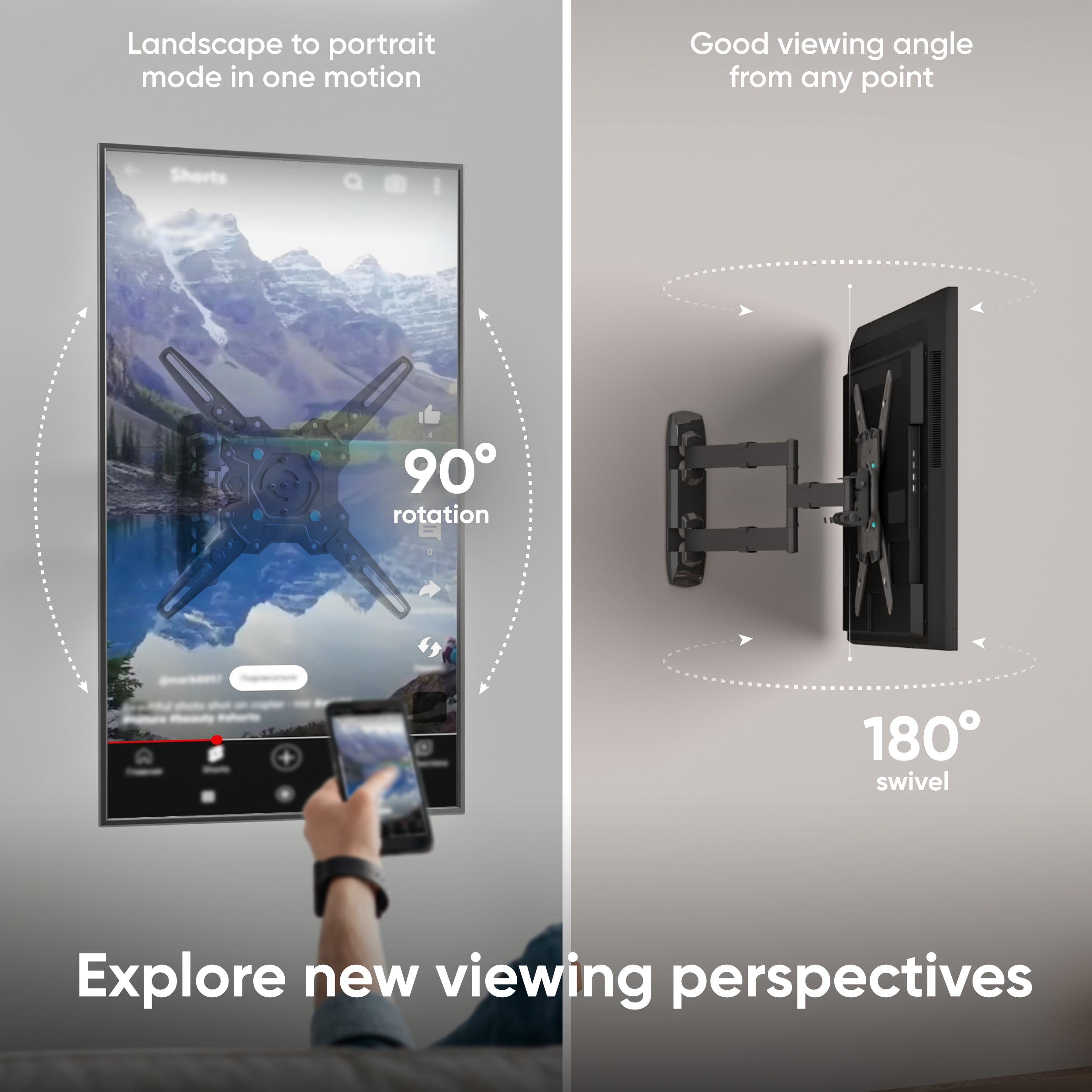 Sepore Rotation Tv Tilting and swiveling TV bracket for 32