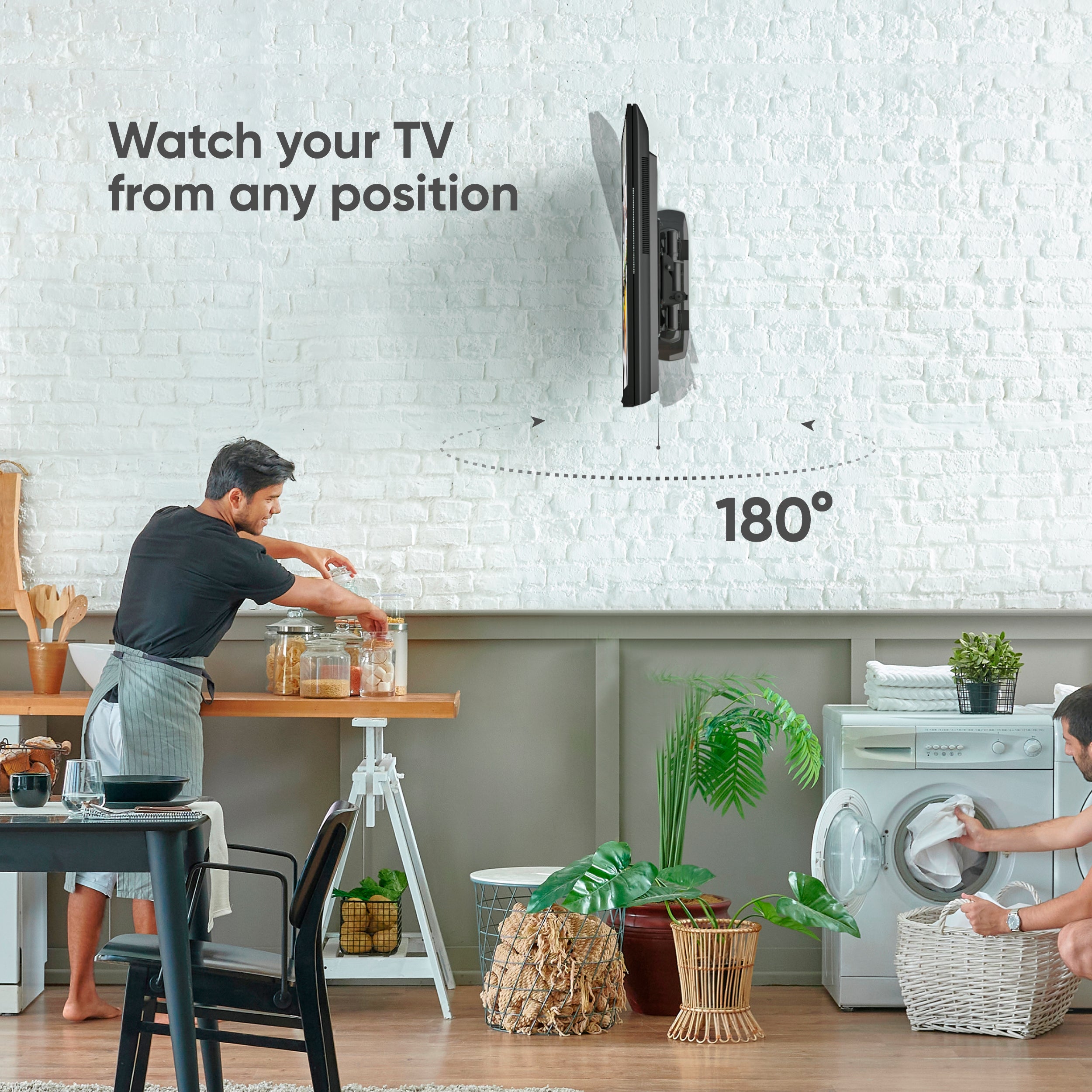 Tv Rotation Pivot ONKRON M4R Rotating TV Wall Mount 32–65″, up to 90 lbs, Black – Onkron US