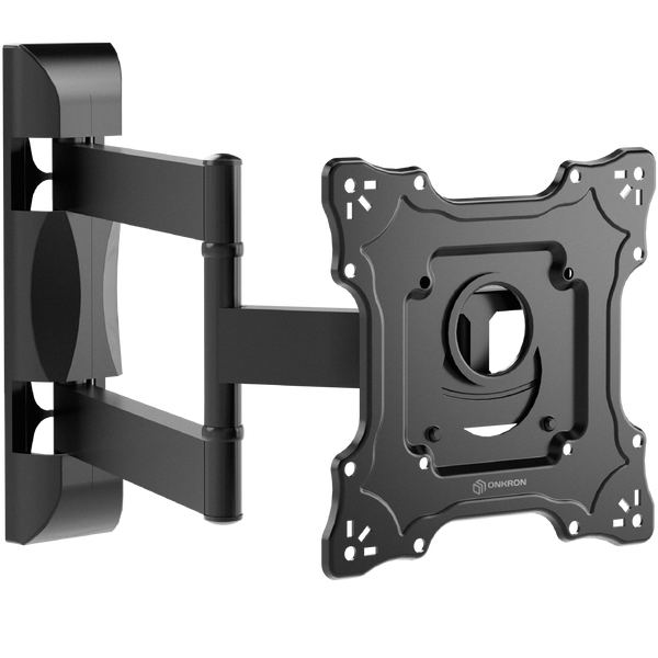 Tilting and swiveling TV bracket for 17"-43" max 77 lbs, black M4S