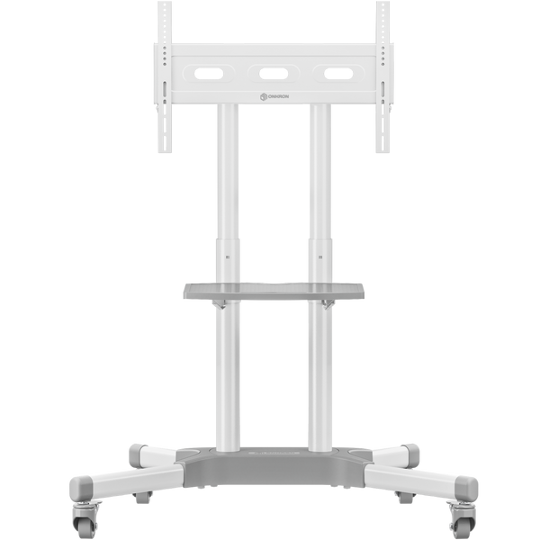 Mobile TV stand for TVs 32"-65", max 110 lbs, white TS1351