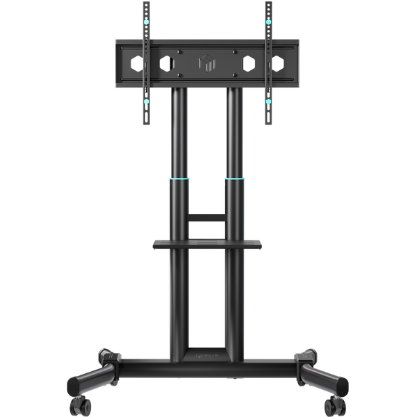 ONKRON mobile stand for TVs and professional displays 43"–75", max 154 lbs, black TS1551