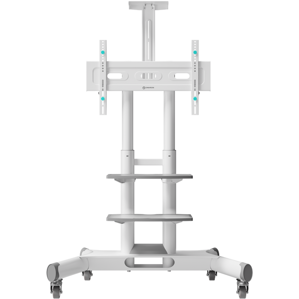 Mobile TV stand for TVs and professional displays 40"-70", max 133 lbs, white TS1552