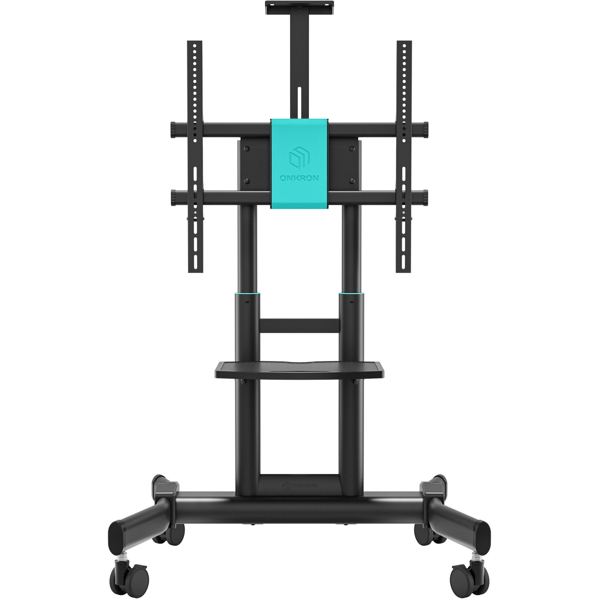 ONKRON TS1881 Rolling TV Stand 50–90″, up to 223 lbs, Black
