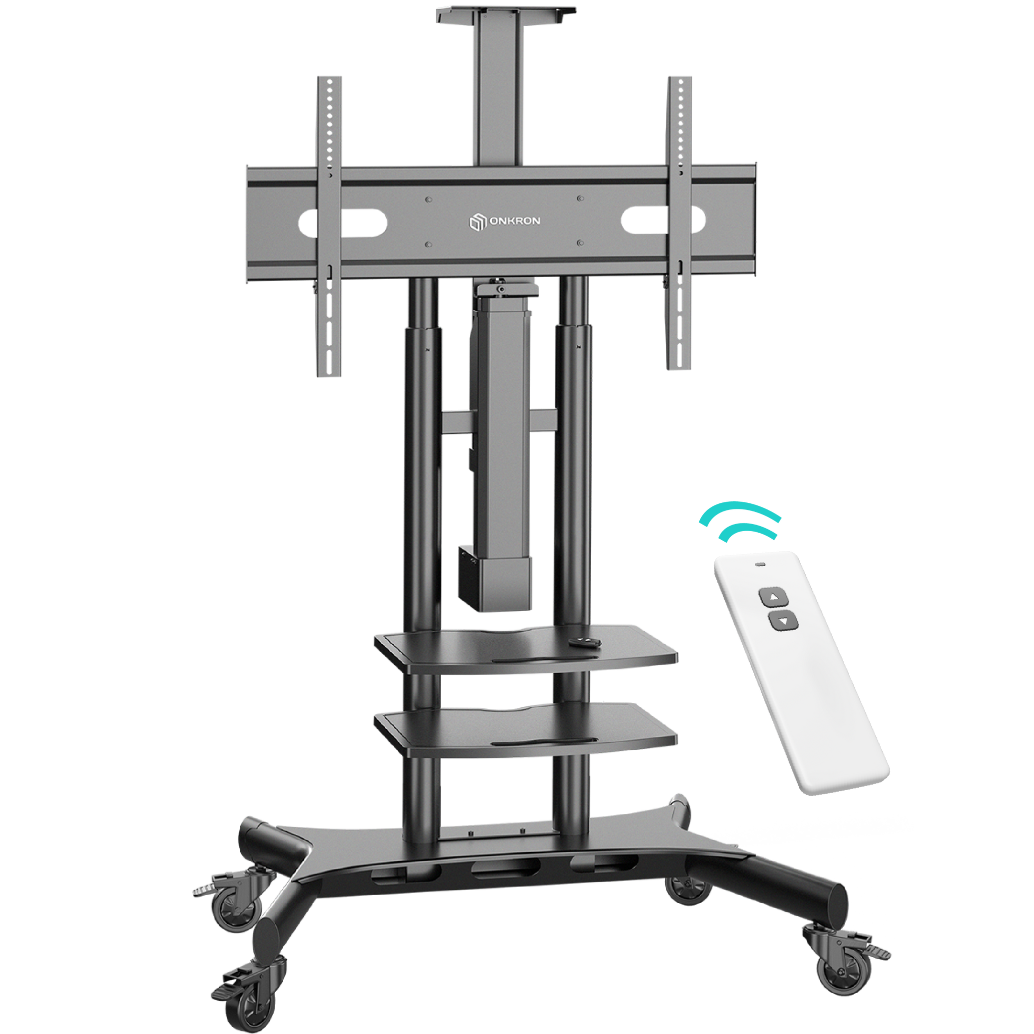 ZT XB フランク・ホーヴァット TV VZ Chief XPA1UB X-Large Mobile Height Adjustable TV Stand - Black
