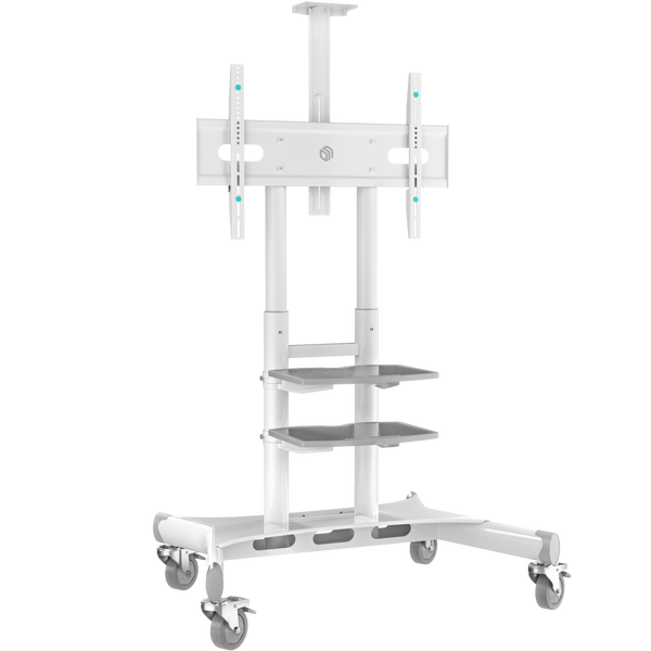 Mobile TV stand for TVs 50"-86", max 233 lbs, white TS1881