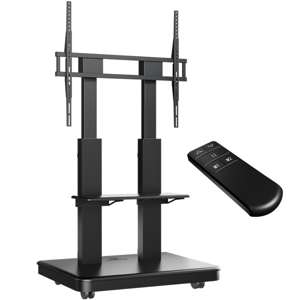Motorized mobile stand for TVs or interactive panels 50"–120", max 275.6 lbs, black TS2811E