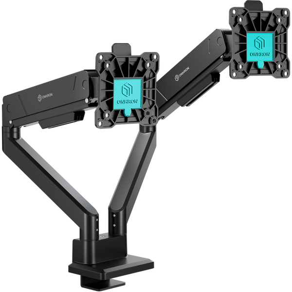 ONKRON G200-B dual monitor desk mount for 13–45 inch screens, black