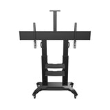 Mobile TV Stand Rolling TV Cart for 60 to 100-Inch Screens up to 300 lbs Black ONKRON TS2811