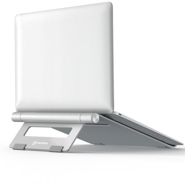 Aluminum Laptop Stand Holder Adjustable for 10"-15.8" Laptops DN01, Silver